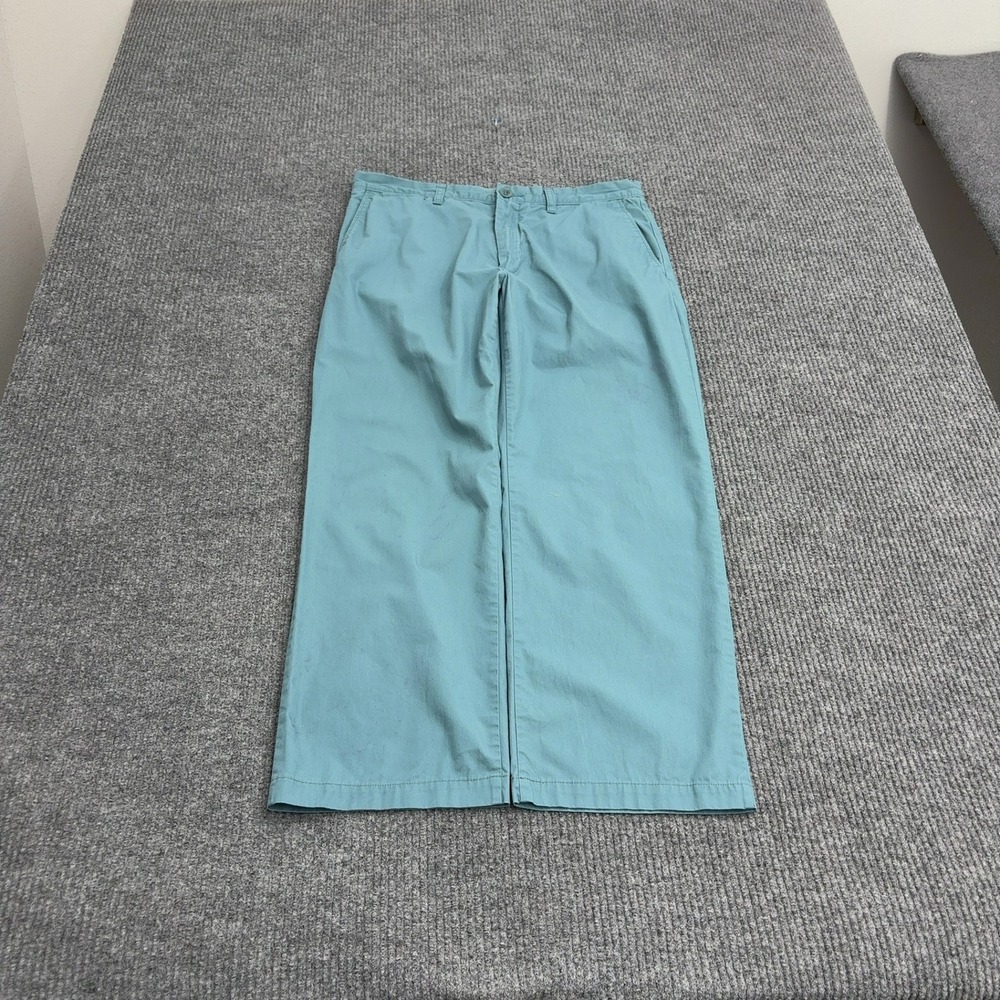 J Crew Pants Mens 32x30 Teal Cotton Lightweight Regular Fit Chino Casual Classic